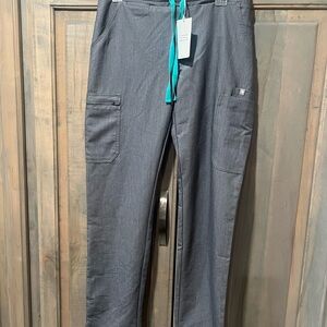 Figs Charcoal Cargo Pants for Men
